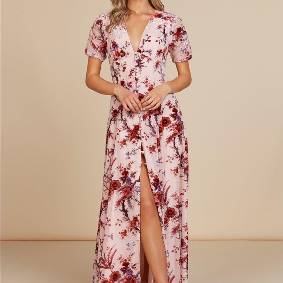 Spring dress- Willow & Clay beautiful long dress NWT cute - Picture 3 of 6